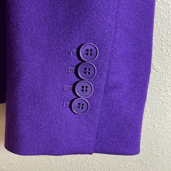 Talbots Vibrant Purple Suit Jacket - Picture 7 of 10